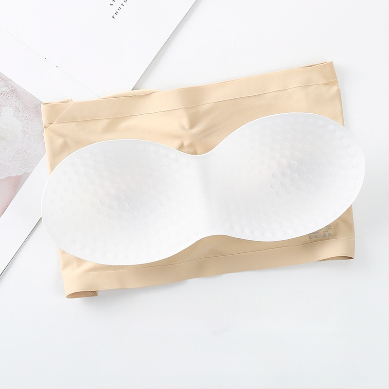 Ice Silk/Nylon bezplecu top, elpojošs, pret slīdēšanu, neizskatās zem apģērba, pilnas krūšu kupas ar plāniem veidotiem kupām, vasara 2024