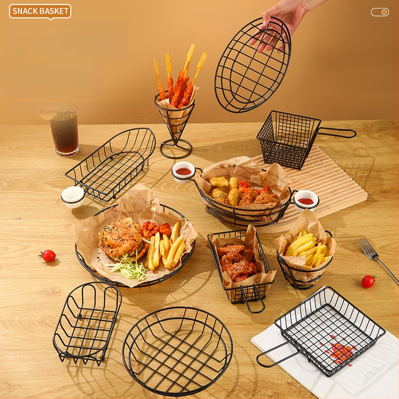 Стоманена кошница за пържени картофи и закуски – свеж и симпатичен стил, Bai Jun, категория плодова кошница, качествен продукт