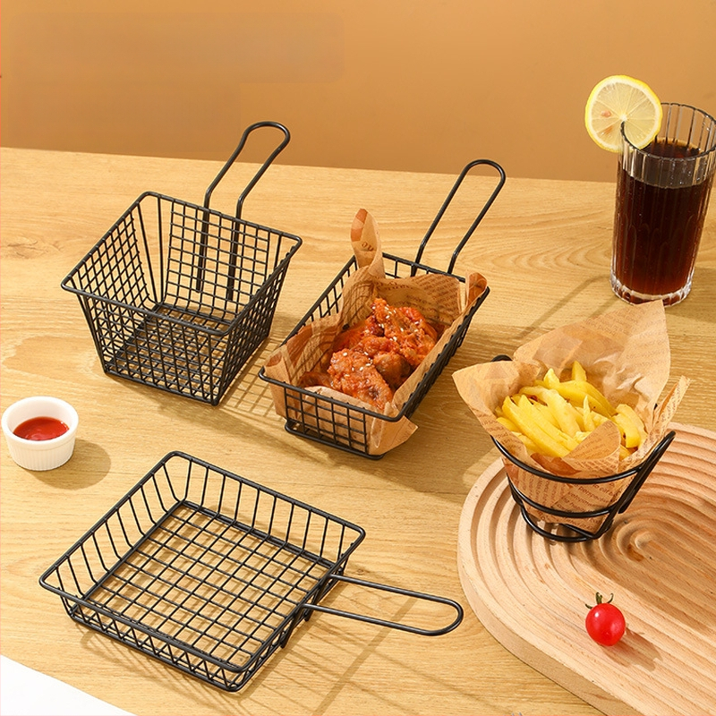 Стоманена кошница за пържени картофи и закуски – свеж и симпатичен стил, Bai Jun, категория плодова кошница, качествен продукт