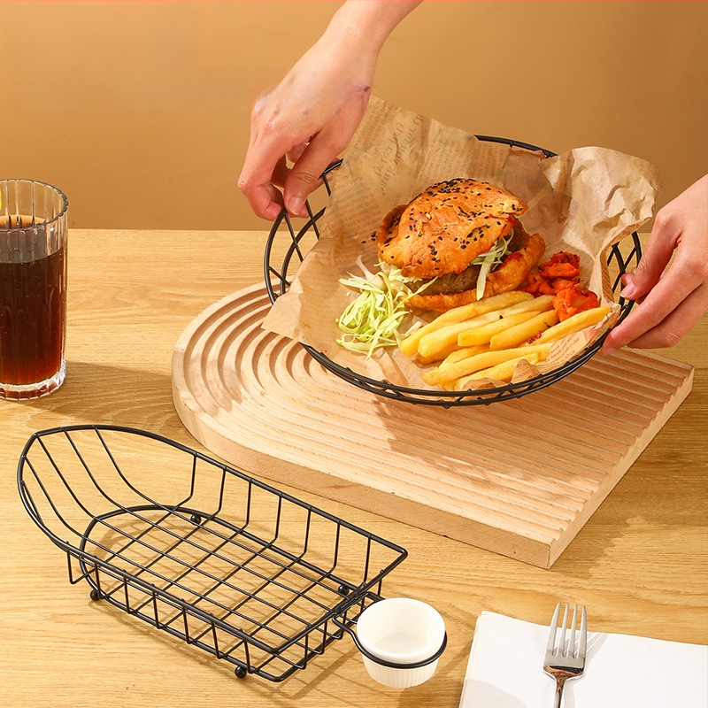 Стоманена кошница за пържени картофи и закуски – свеж и симпатичен стил, Bai Jun, категория плодова кошница, качествен продукт