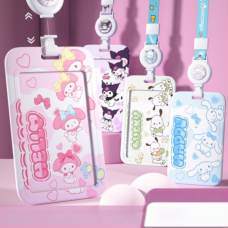 Školska kartica držač s izvlačnim naramdžom za učenike osnovne škole — Marka Looking for a bear, Materijal Plastika, Stil Kreativni Trend