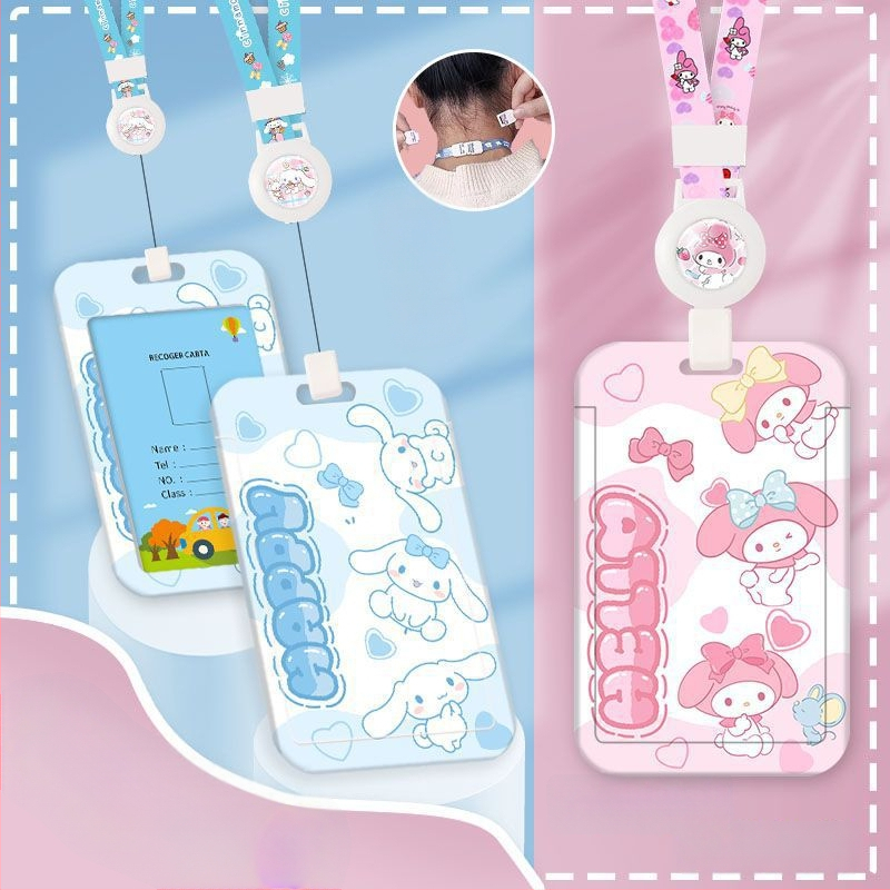 Školska kartica držač s izvlačnim naramdžom za učenike osnovne škole — Marka Looking for a bear, Materijal Plastika, Stil Kreativni Trend