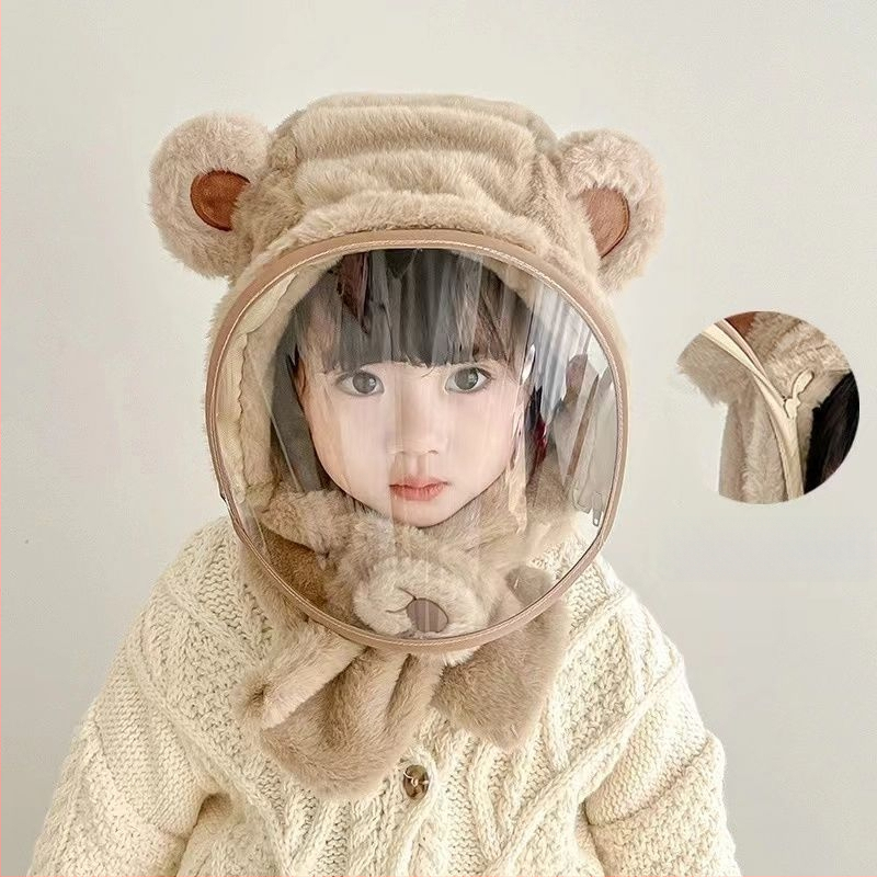 Интегрирана бебешка шапка с заешка козина за зимна топлина — основна тъкан 31-50%, пускане през зима 2025