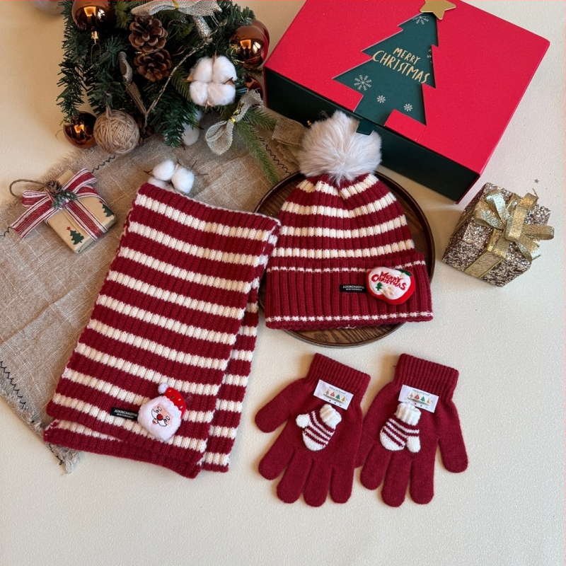 Детска зимна плетена шапка с купол и козирка, топла и ветроустойчива, вълнена смес с акрил 71-80%