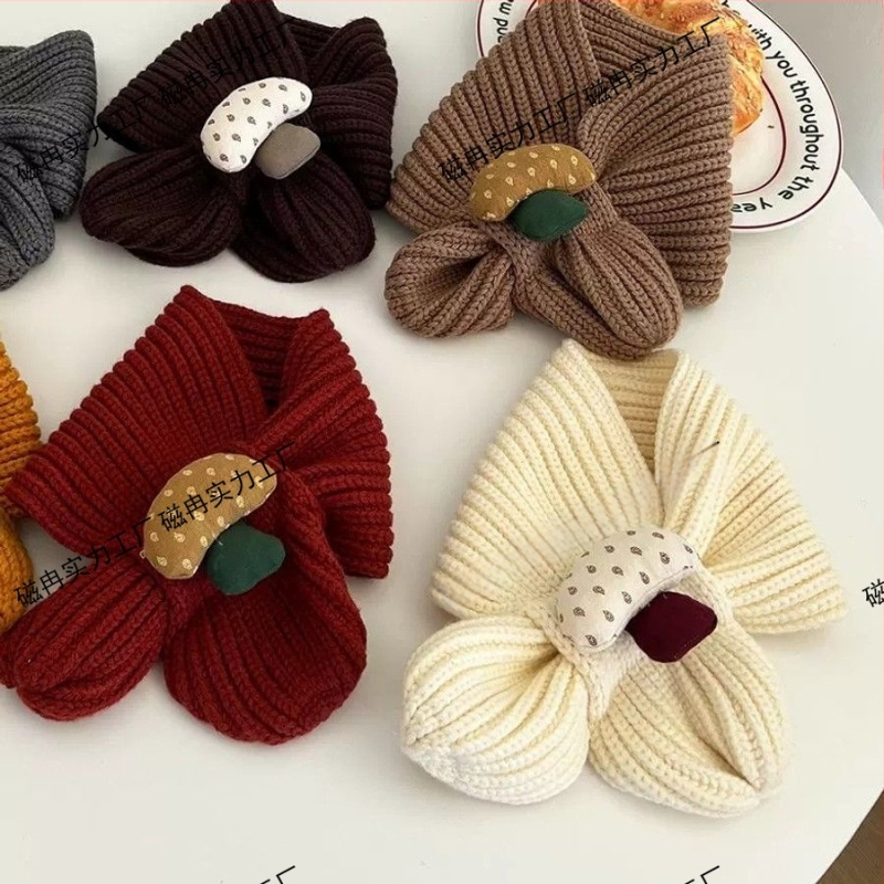 Unisex βρεφικό πλεκτό φουλάρι για φθινόπωρο και χειμώνα