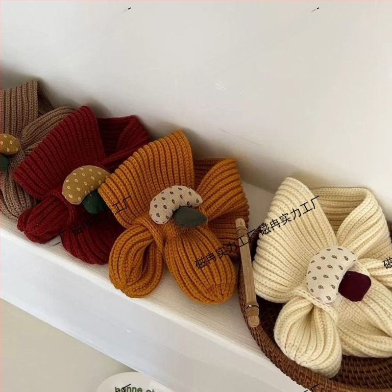 Unisex βρεφικό πλεκτό φουλάρι για φθινόπωρο και χειμώνα