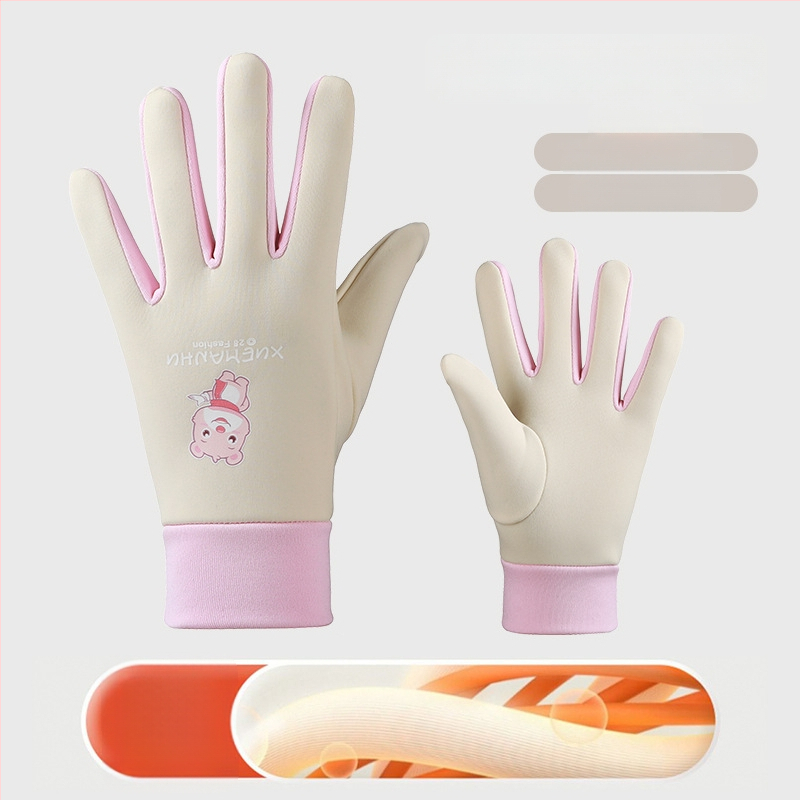 Χειμερινά γάντια από πολυεστέρα με σχέδιο καρτούν, unisex, για παιδιά 5–10 ετών