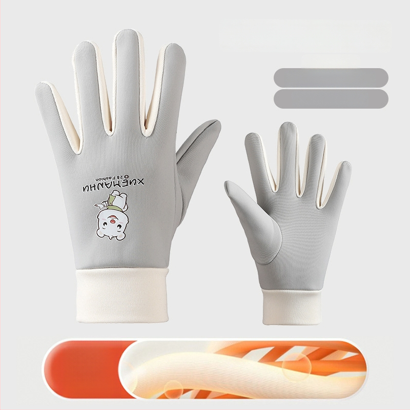 Χειμερινά γάντια από πολυεστέρα με σχέδιο καρτούν, unisex, για παιδιά 5–10 ετών