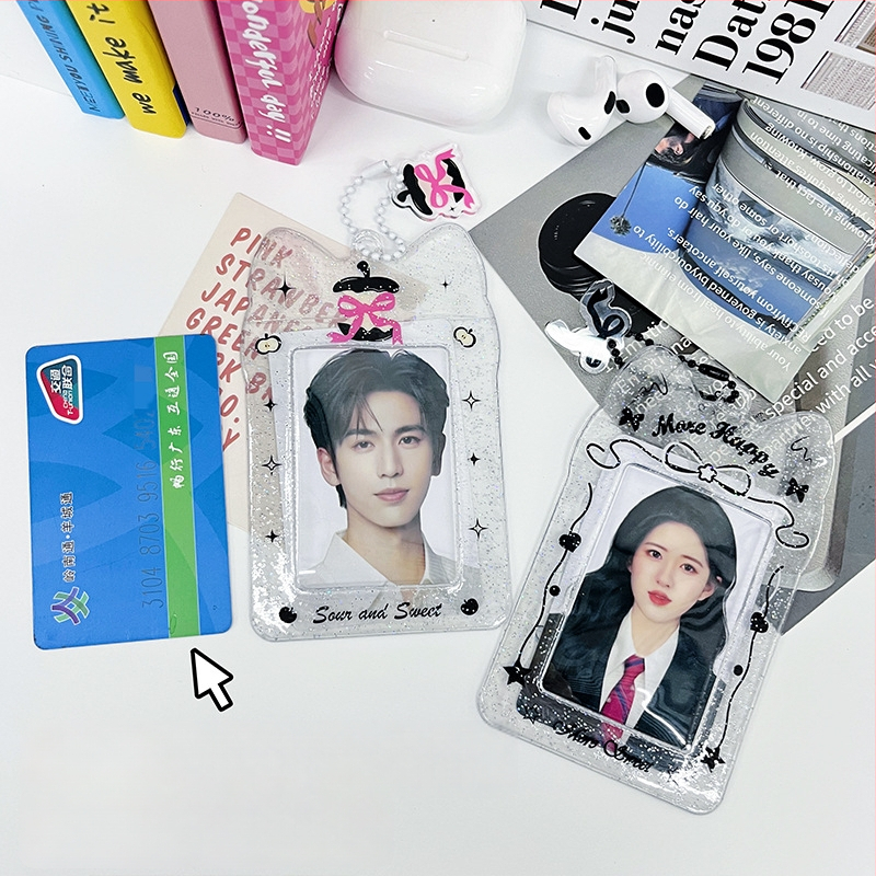 Prozirni PVC držač za kartice, za ID/pristup, studentsku iskaznicu te kartice autobusa/metra — INS stil