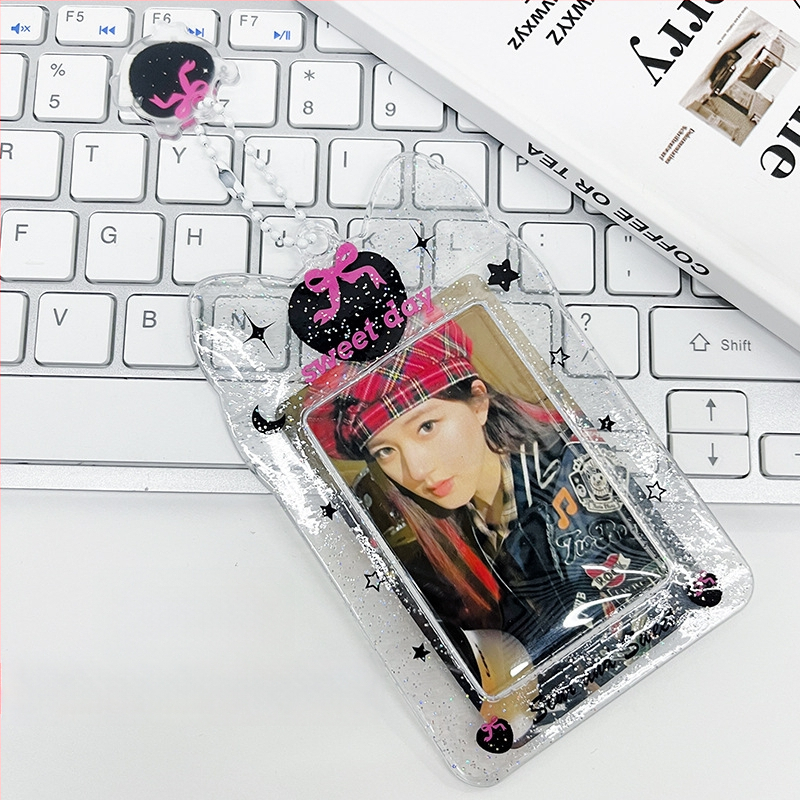 Prozirni PVC držač za kartice, za ID/pristup, studentsku iskaznicu te kartice autobusa/metra — INS stil