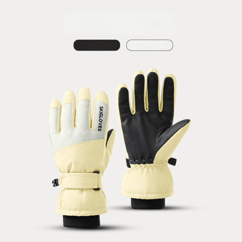 Παιδικά γάντια σκι – ζεστά, με δάχτυλα σε κορεατικό στυλ, από πολυεστέρα, για ηλικίες 8–12, χειμώνας