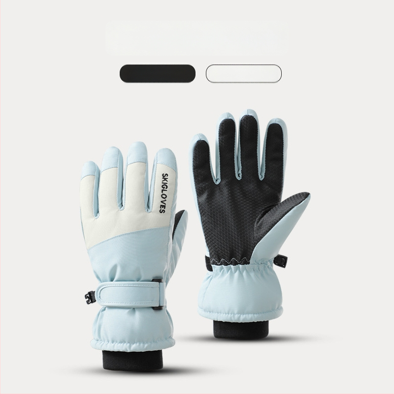 Παιδικά γάντια σκι – ζεστά, με δάχτυλα σε κορεατικό στυλ, από πολυεστέρα, για ηλικίες 8–12, χειμώνας