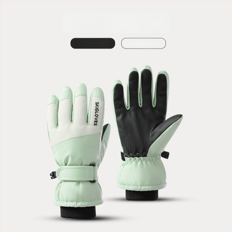 Παιδικά γάντια σκι – ζεστά, με δάχτυλα σε κορεατικό στυλ, από πολυεστέρα, για ηλικίες 8–12, χειμώνας