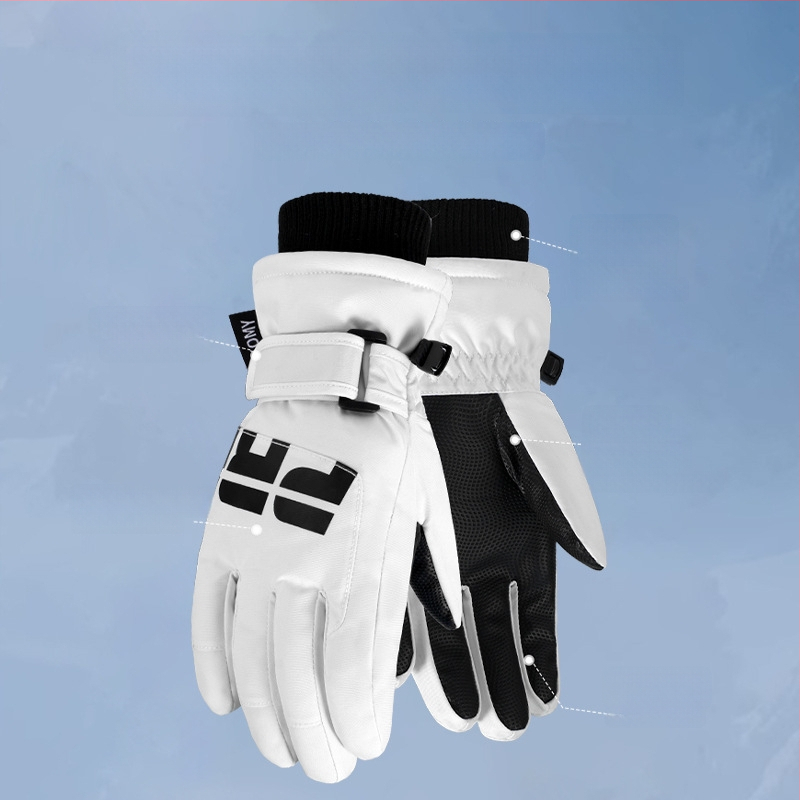 Παιδικά γάντια σκι - πολυεστερική ίνα, για χειμώνα, ηλικίες 6–12 ετών, ζεστά.