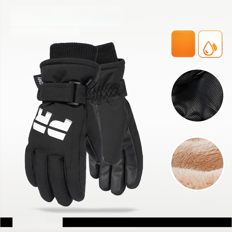 Παιδικά γάντια σκι - πολυεστερική ίνα, για χειμώνα, ηλικίες 6–12 ετών, ζεστά.