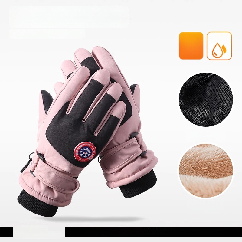 Παιδικά γάντια σκι - πολυεστερική ίνα, για χειμώνα, ηλικίες 6–12 ετών, ζεστά.