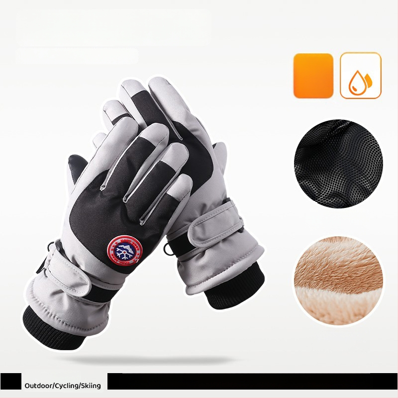 Παιδικά γάντια σκι - πολυεστερική ίνα, για χειμώνα, ηλικίες 6–12 ετών, ζεστά.