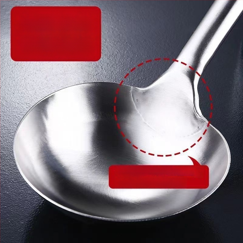 Κουτάλι μαγειρέματος από ανοξείδωτο ατσάλι – υψηλή ανθεκτικότητα σε θερμοκρασίες, μοντέρνος μινιμαλιστικός σχεδιασμός, ανθεκτικό εργαλείο κουζίνας