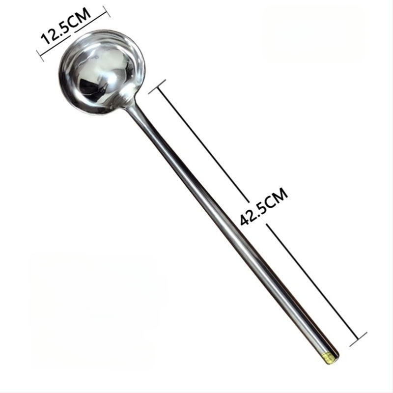 Κουτάλι μαγειρέματος από ανοξείδωτο ατσάλι – υψηλή ανθεκτικότητα σε θερμοκρασίες, μοντέρνος μινιμαλιστικός σχεδιασμός, ανθεκτικό εργαλείο κουζίνας