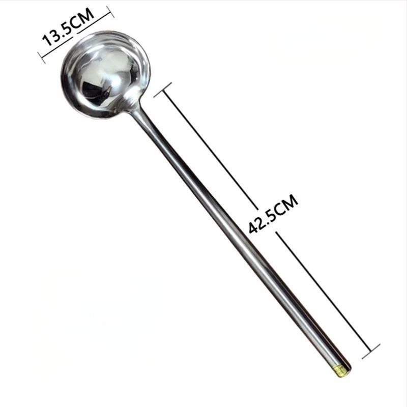 Κουτάλι μαγειρέματος από ανοξείδωτο ατσάλι – υψηλή ανθεκτικότητα σε θερμοκρασίες, μοντέρνος μινιμαλιστικός σχεδιασμός, ανθεκτικό εργαλείο κουζίνας