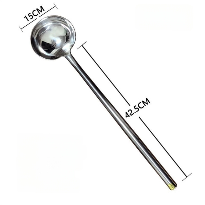 Κουτάλι μαγειρέματος από ανοξείδωτο ατσάλι – υψηλή ανθεκτικότητα σε θερμοκρασίες, μοντέρνος μινιμαλιστικός σχεδιασμός, ανθεκτικό εργαλείο κουζίνας