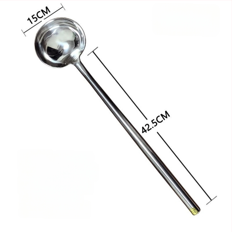 Κουτάλι μαγειρέματος από ανοξείδωτο ατσάλι – υψηλή ανθεκτικότητα σε θερμοκρασίες, μοντέρνος μινιμαλιστικός σχεδιασμός, ανθεκτικό εργαλείο κουζίνας