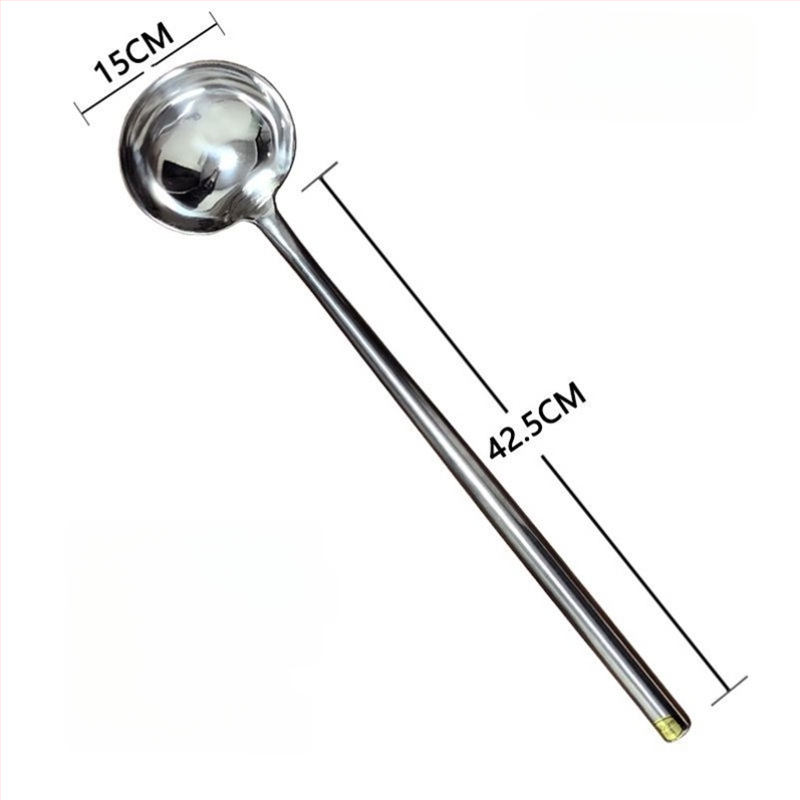 Κουτάλι μαγειρέματος από ανοξείδωτο ατσάλι – υψηλή ανθεκτικότητα σε θερμοκρασίες, μοντέρνος μινιμαλιστικός σχεδιασμός, ανθεκτικό εργαλείο κουζίνας