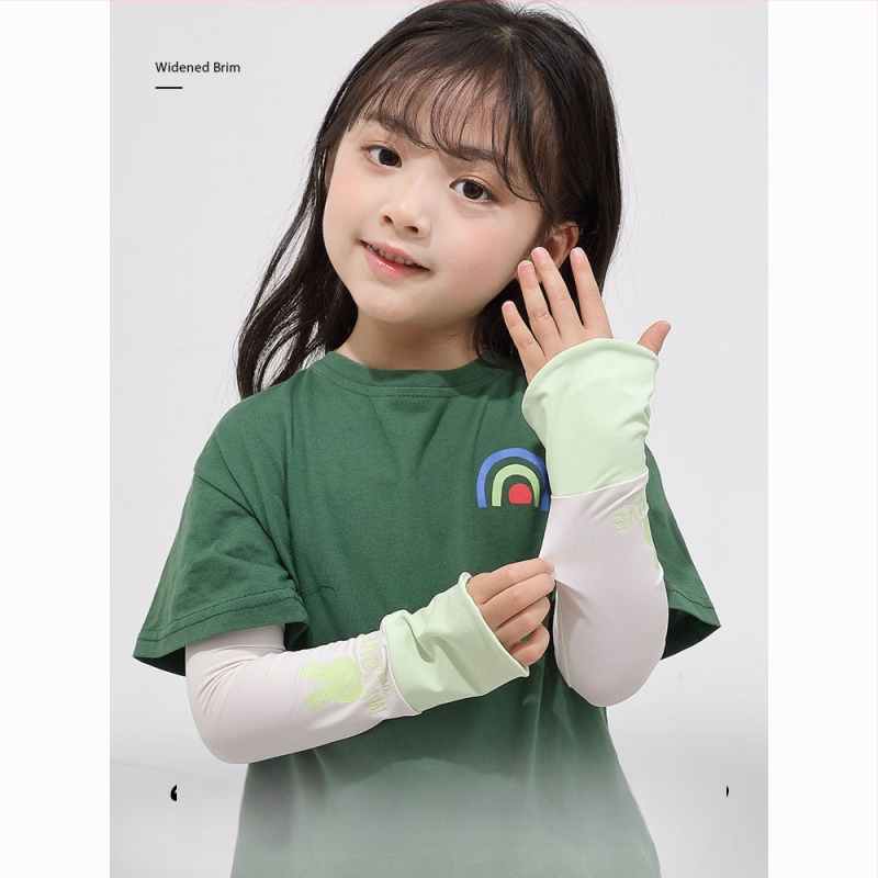 Saules aizsardzības rokavieni bērniem – ice silk, ārējai lietošanai, pavasaris, oriģinālais dizains