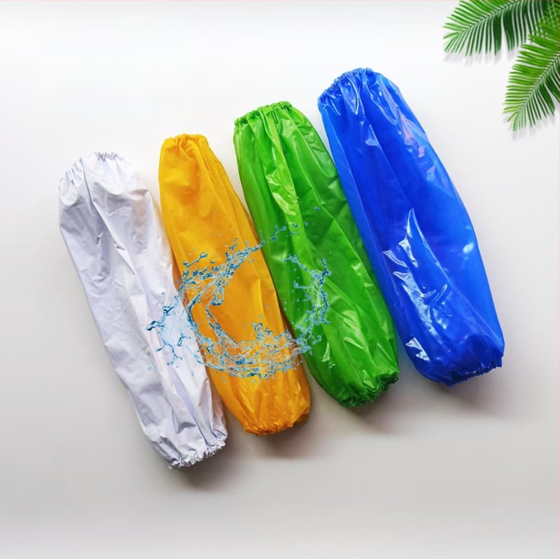 PVC μανσέτες προστασίας για οικιακή χρήση, αδιάβροχες και ανθεκτικές στο λάδι, unisex, μοντέρνος μινιμαλιστικός σχεδιασμός, μονοχρωμία