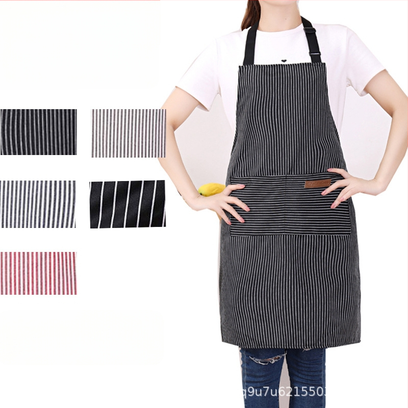 Ποδιά χωρίς μανίκια από πολυεστέρα, με ριγέ σχέδιο, αντιλερωτική, μοντέρνο μινιμαλιστικό στυλ