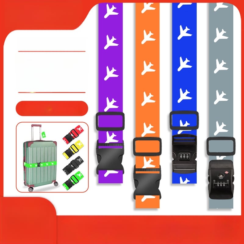 Bretea de bagaj din poliester cu încuietoare cu combinație TSA și protecție împotriva furtului