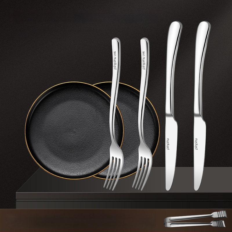 Σετ μαχαιριών, πιρουνιών και πιάτων – Ευρωπαϊκού στυλ, μοτίβο 69850, απλό στυλ, γενικού σκοπού