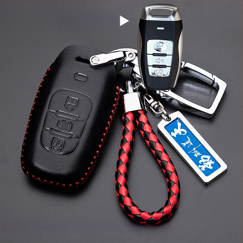 Capă de cheie auto pentru Haval H6/H2/H7/H8/H9/H5/M6 — piele de vită, stil retro (material: piele de vită; stil: retro; compatibilitate: H6/H2/H7/H8/H9/H5/M6)