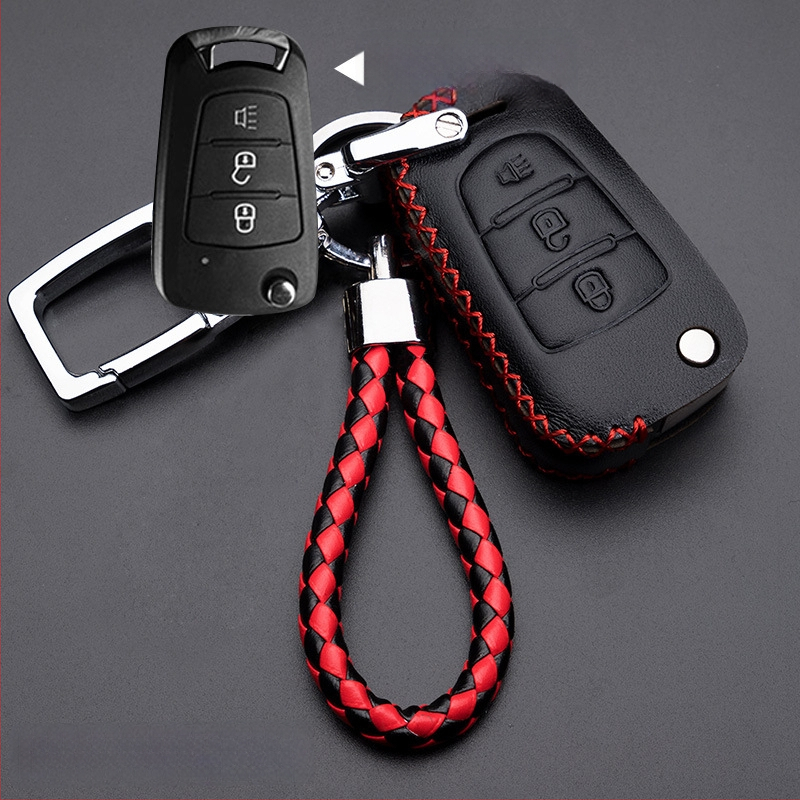 Capă de cheie auto pentru Haval H6/H2/H7/H8/H9/H5/M6 — piele de vită, stil retro (material: piele de vită; stil: retro; compatibilitate: H6/H2/H7/H8/H9/H5/M6)