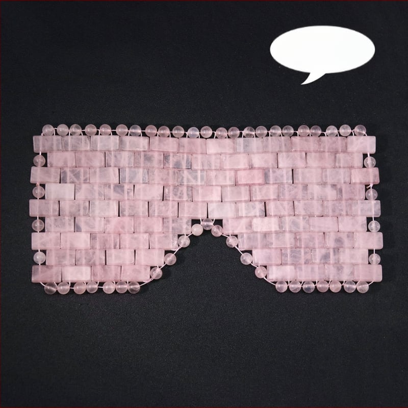 СПА маска за очи с авентурин камък, ръчно тъкана, полирана повърхност (Естествен авентурин камък, Полирана повърхност, Квадратна форма)