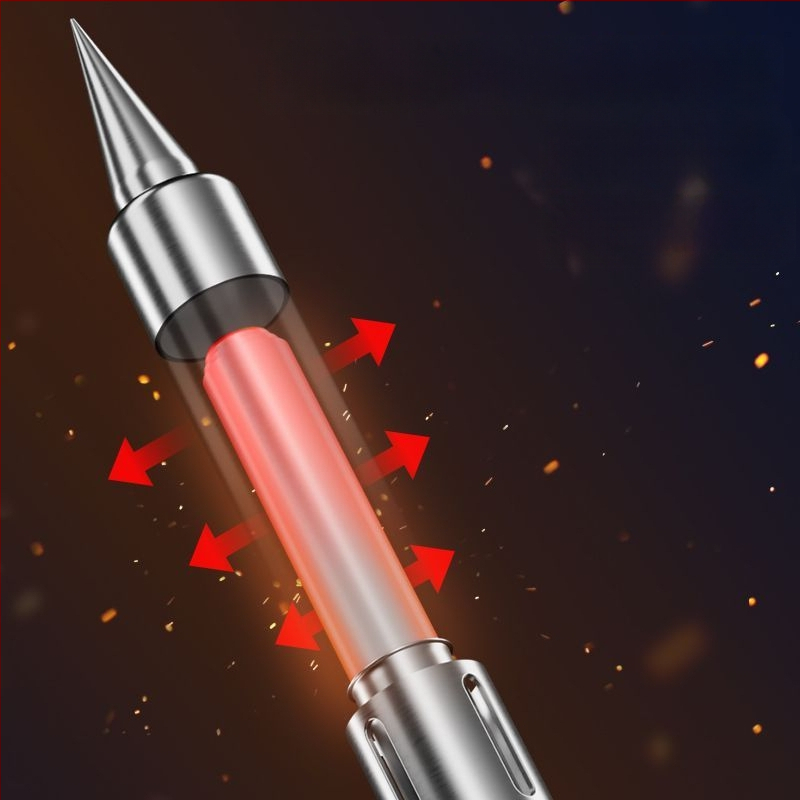 Fier de lipit din oțel inoxidabil – pentru conectori și fire digitale; unealtă portabilă de reparații în stil pistol