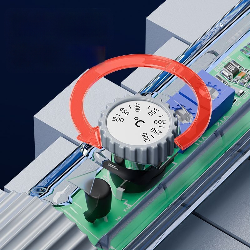 Fier de lipit din oțel inoxidabil – pentru conectori și fire digitale; unealtă portabilă de reparații în stil pistol