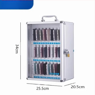 Zeju metāla mobilā telefona uzglabāšanas skapis ar logotipa drukāšanu un pielāgošanu, IP apstiprināts (Preppy)