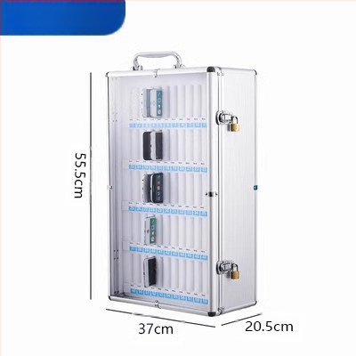 Zeju metāla mobilā telefona uzglabāšanas skapis ar logotipa drukāšanu un pielāgošanu, IP apstiprināts (Preppy)