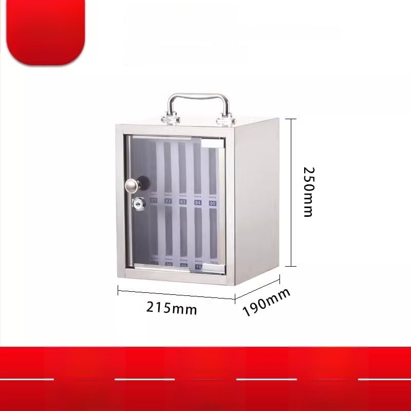 Zeju metāla mobilā telefona uzglabāšanas skapis ar logotipa drukāšanu un pielāgošanu, IP apstiprināts (Preppy)