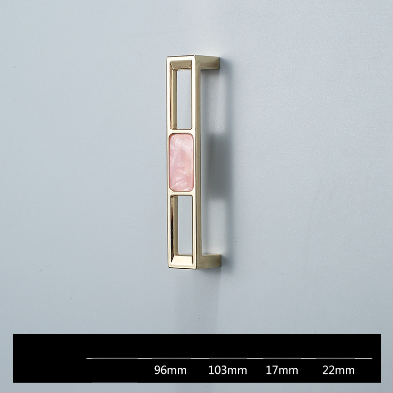 Skapja un garderobes durvju rokturis - Four-leaf Clover modelis, cinka sakausējums, elektroplatēšana, viegls luksusa stils