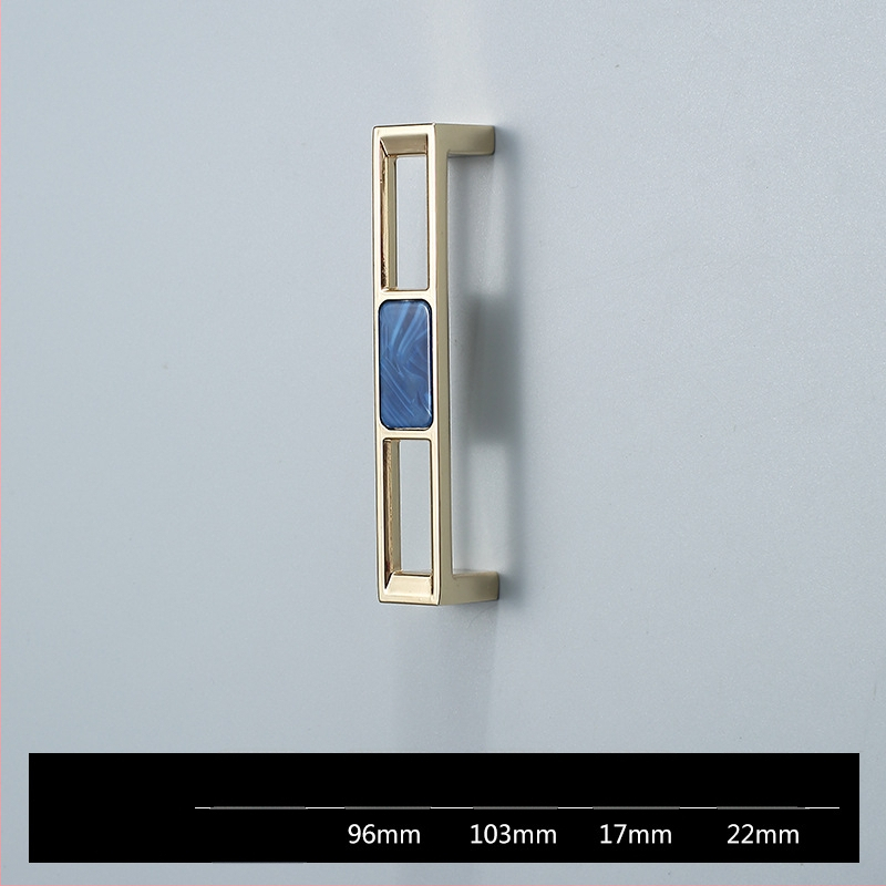 Skapja un garderobes durvju rokturis - Four-leaf Clover modelis, cinka sakausējums, elektroplatēšana, viegls luksusa stils