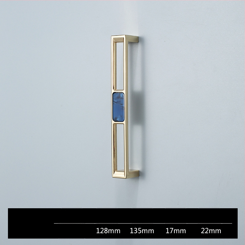 Skapja un garderobes durvju rokturis - Four-leaf Clover modelis, cinka sakausējums, elektroplatēšana, viegls luksusa stils