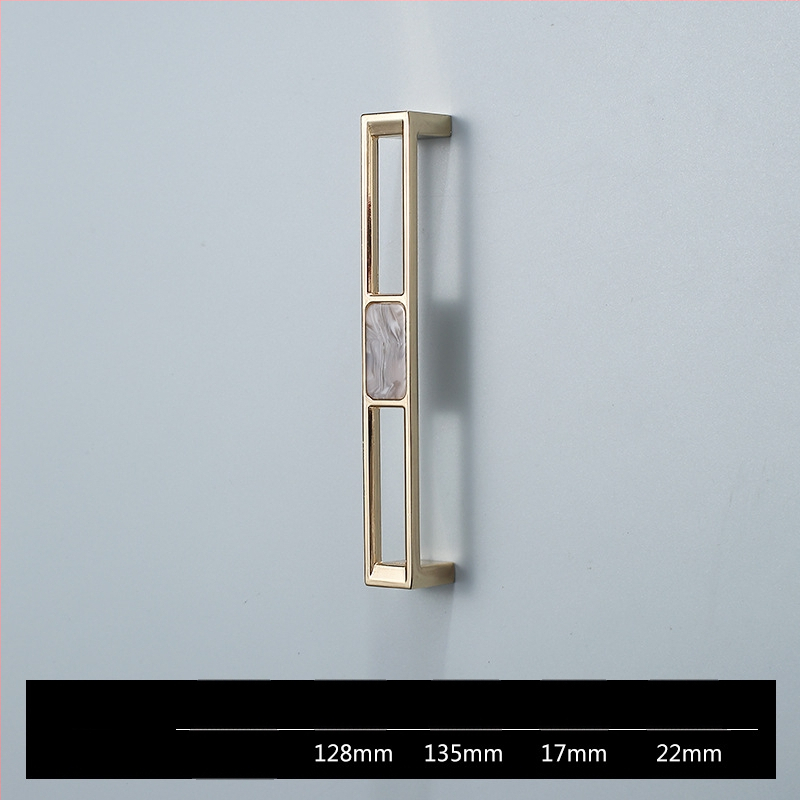 Skapja un garderobes durvju rokturis - Four-leaf Clover modelis, cinka sakausējums, elektroplatēšana, viegls luksusa stils