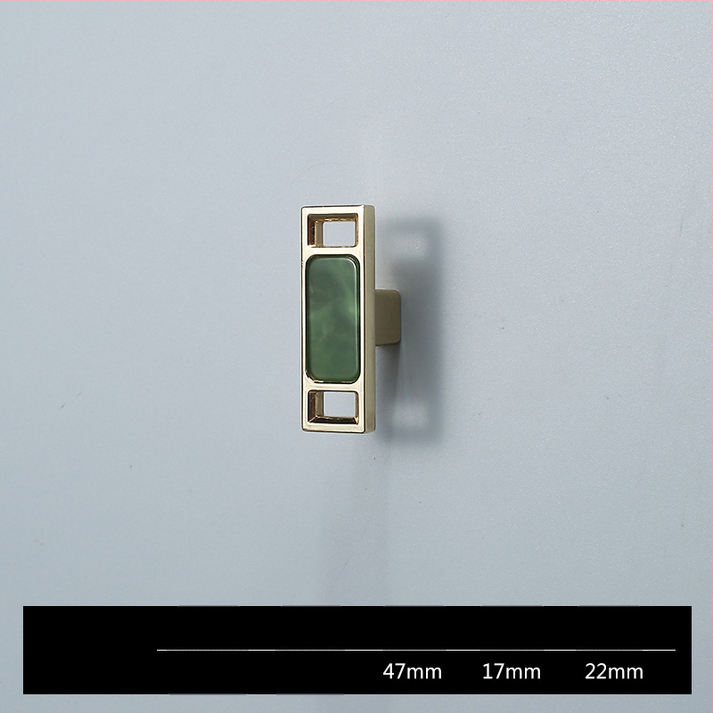 Skapja un garderobes durvju rokturis - Four-leaf Clover modelis, cinka sakausējums, elektroplatēšana, viegls luksusa stils