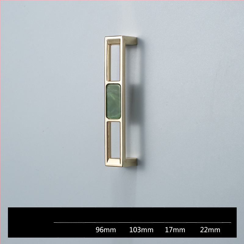 Skapja un garderobes durvju rokturis - Four-leaf Clover modelis, cinka sakausējums, elektroplatēšana, viegls luksusa stils