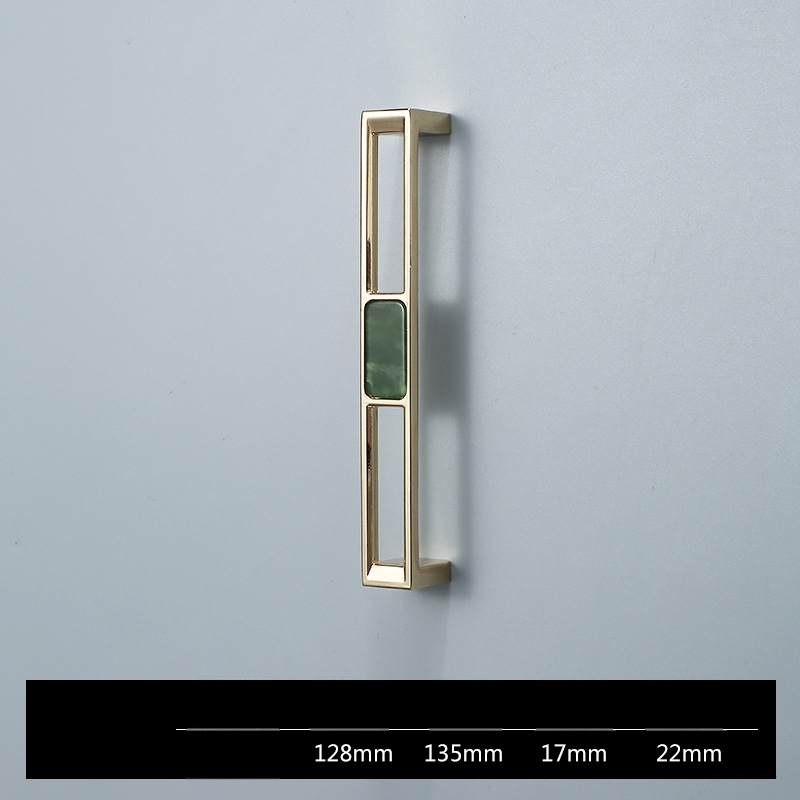 Skapja un garderobes durvju rokturis - Four-leaf Clover modelis, cinka sakausējums, elektroplatēšana, viegls luksusa stils