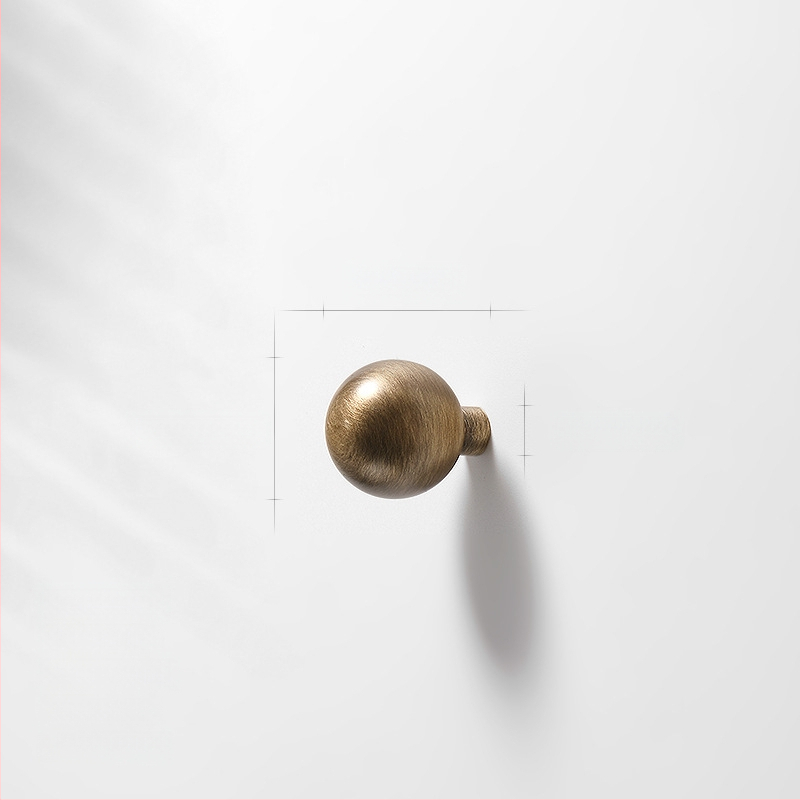 Gardrobes skapja rokturis, vara, CNC apstrāde, virsmas uzstādīšana, apaļš ar vienu caurumu