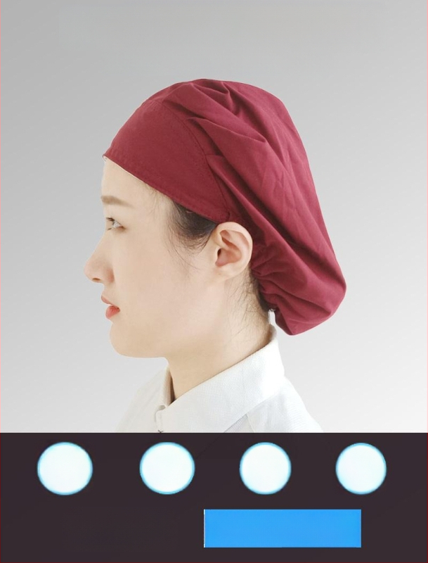 Baotou kapa za prehrambenu industriju – Prozirna pamuk-polyester, kupolasti vrh, prilagođeni logotip, za odrasle, sve sezone