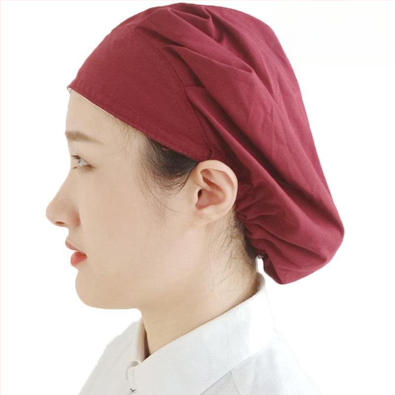 Baotou kapa za prehrambenu industriju – Prozirna pamuk-polyester, kupolasti vrh, prilagođeni logotip, za odrasle, sve sezone